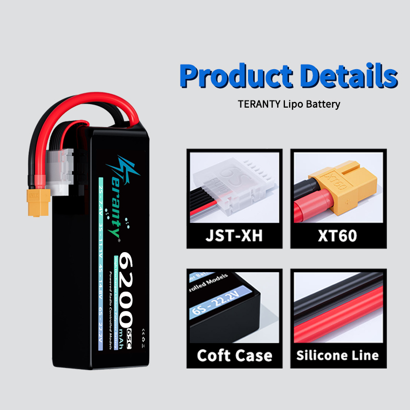 TERANTY 6S 6200mAh Lipo Batter - Drone Battery Plate recension och pris