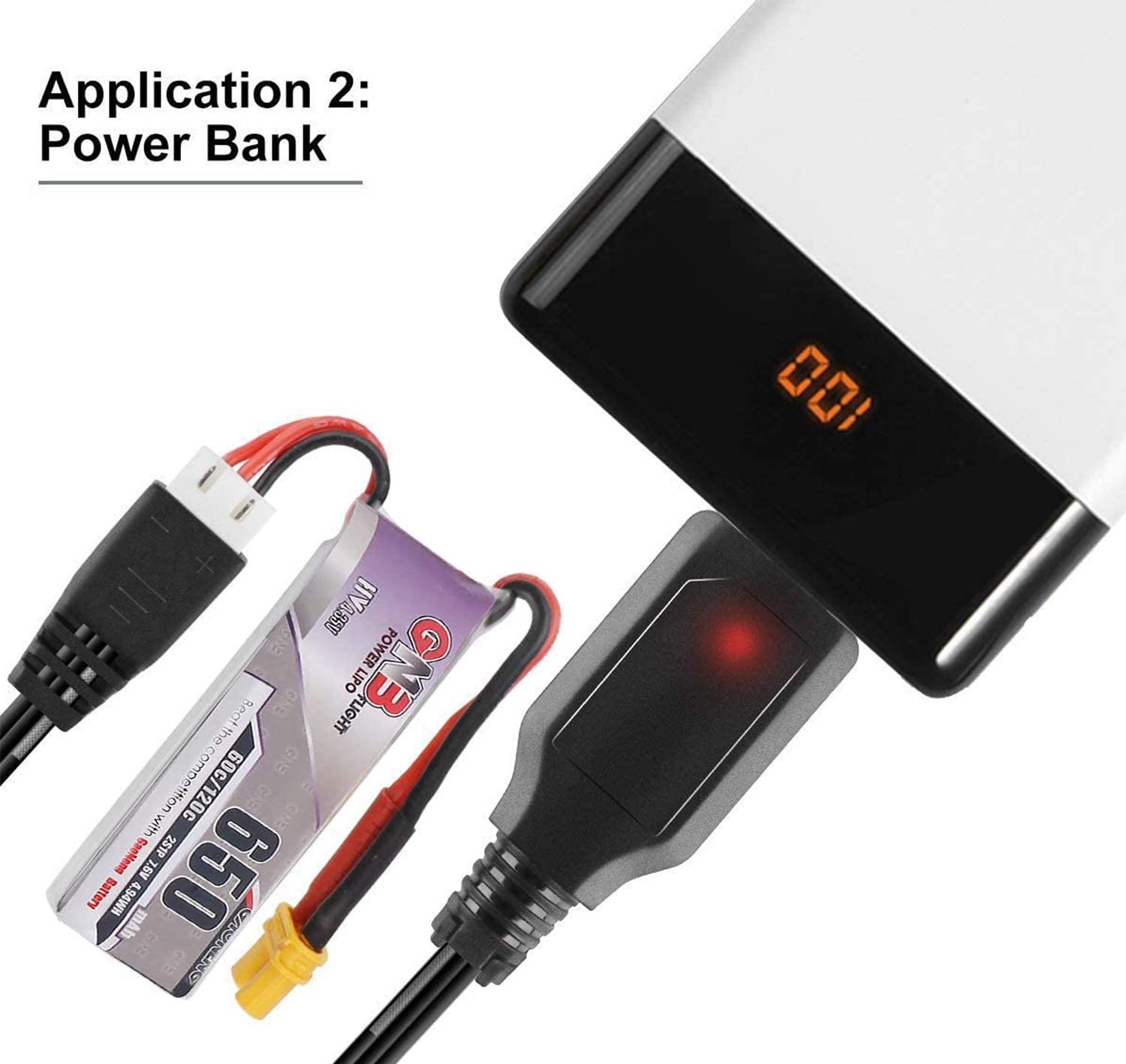 1-Pack XH-3P Balance 7.4V 1A L - Drone Battery Balance Charger recension och pris