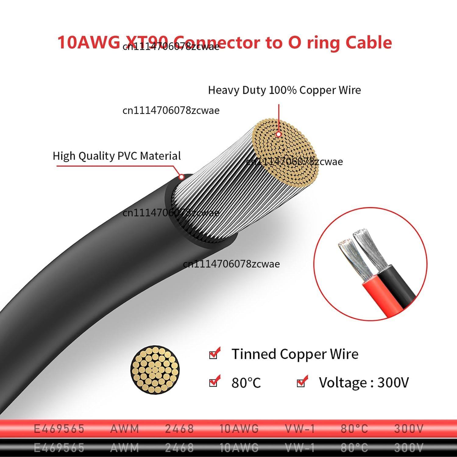 ZOCI-XT90 to O‑Ring Terminal C - Drone Battery Connector recension och pris