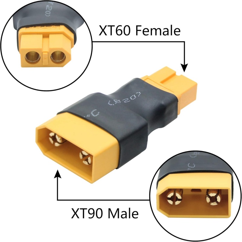 2Pcs/Lot XT90 Male Female to X - Drone Battery Charger recension och pris