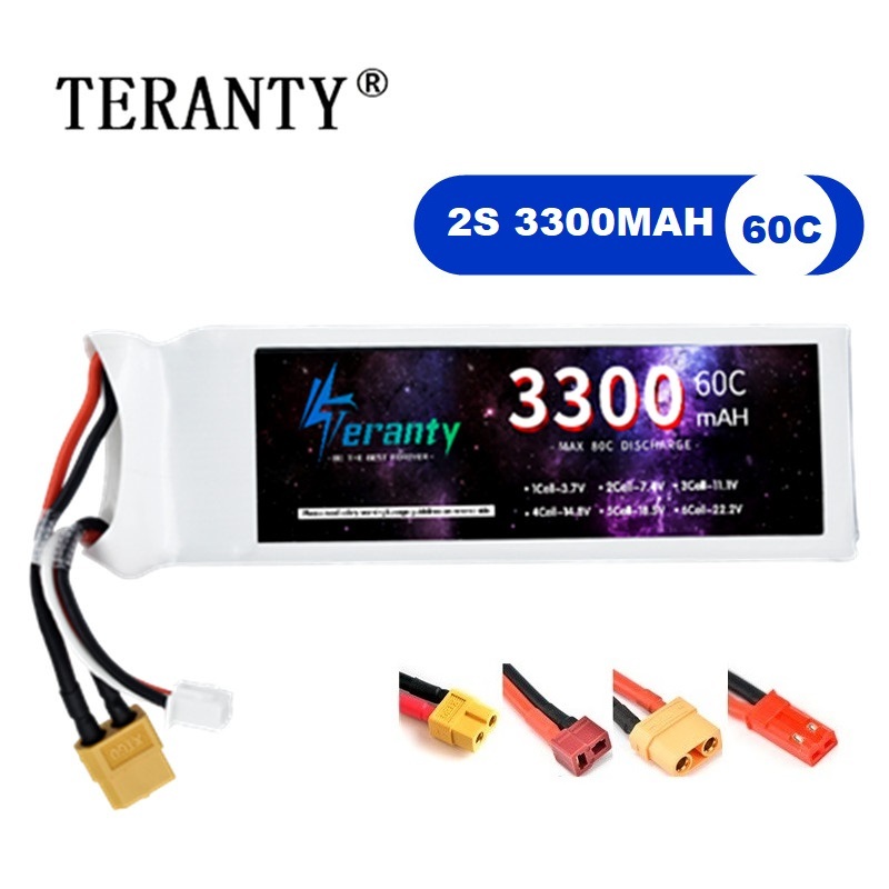 2S 7.4V LiPo Battery 3300mAh 6 - Drone Battery 3S recension och pris