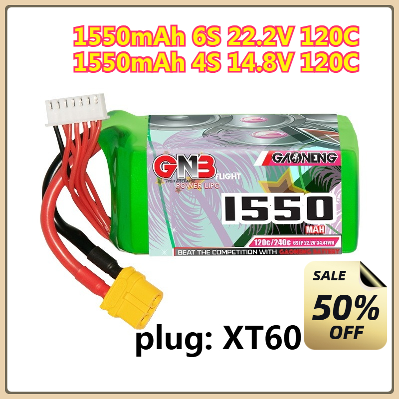 1550mAh 120C LiPo Battery 4S 1 - Drone Battery 6S recension och pris